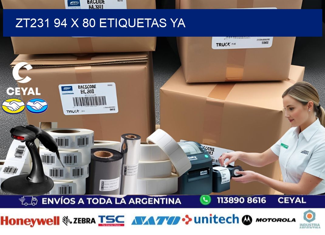 ZT231 94 x 80 ETIQUETAS YA