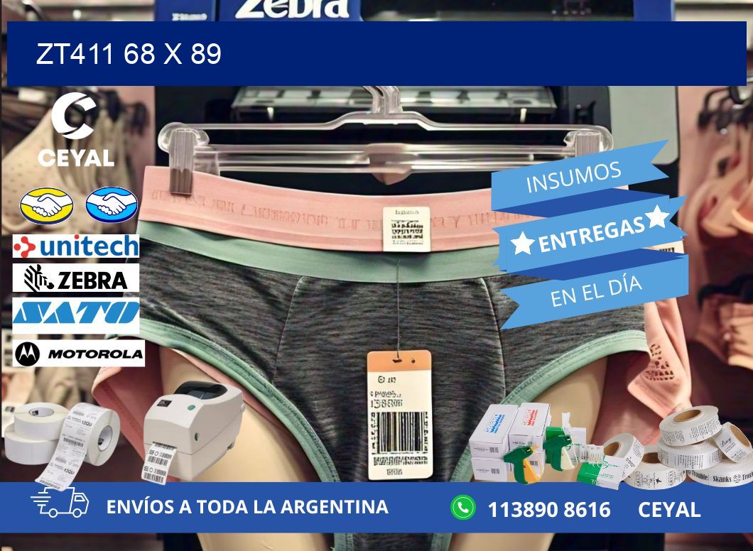 ZT411 68 x 89