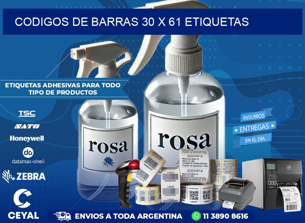 codigos de barras 30 x 61 etiquetas