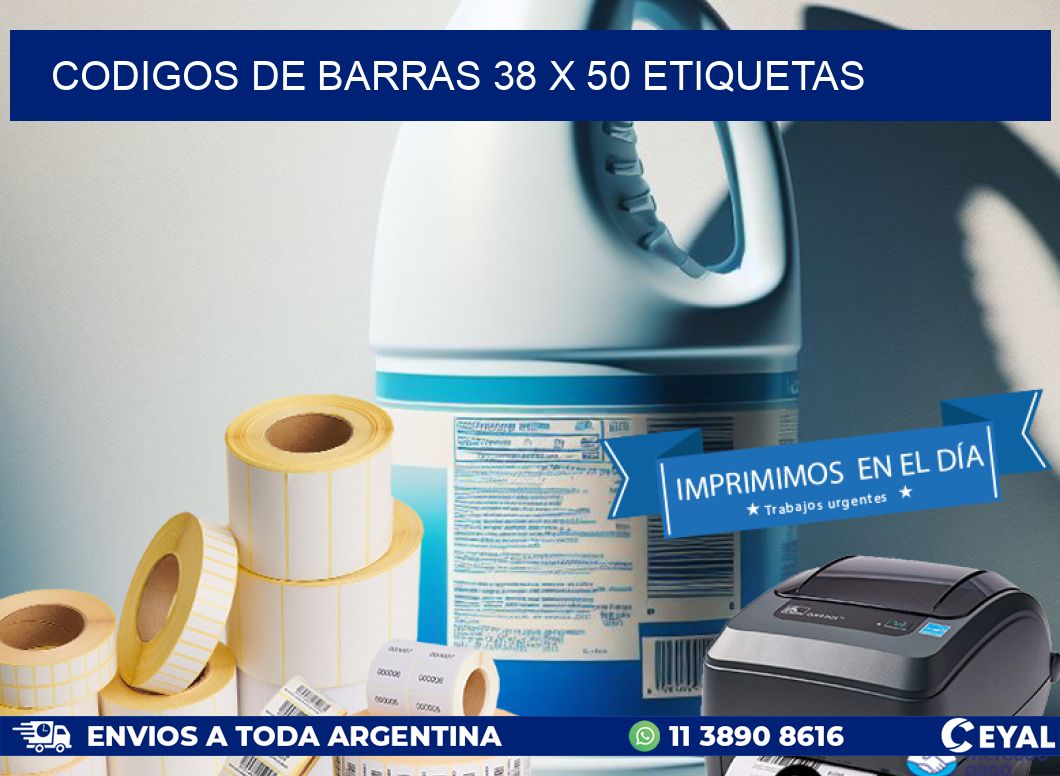 codigos de barras 38 x 50 etiquetas