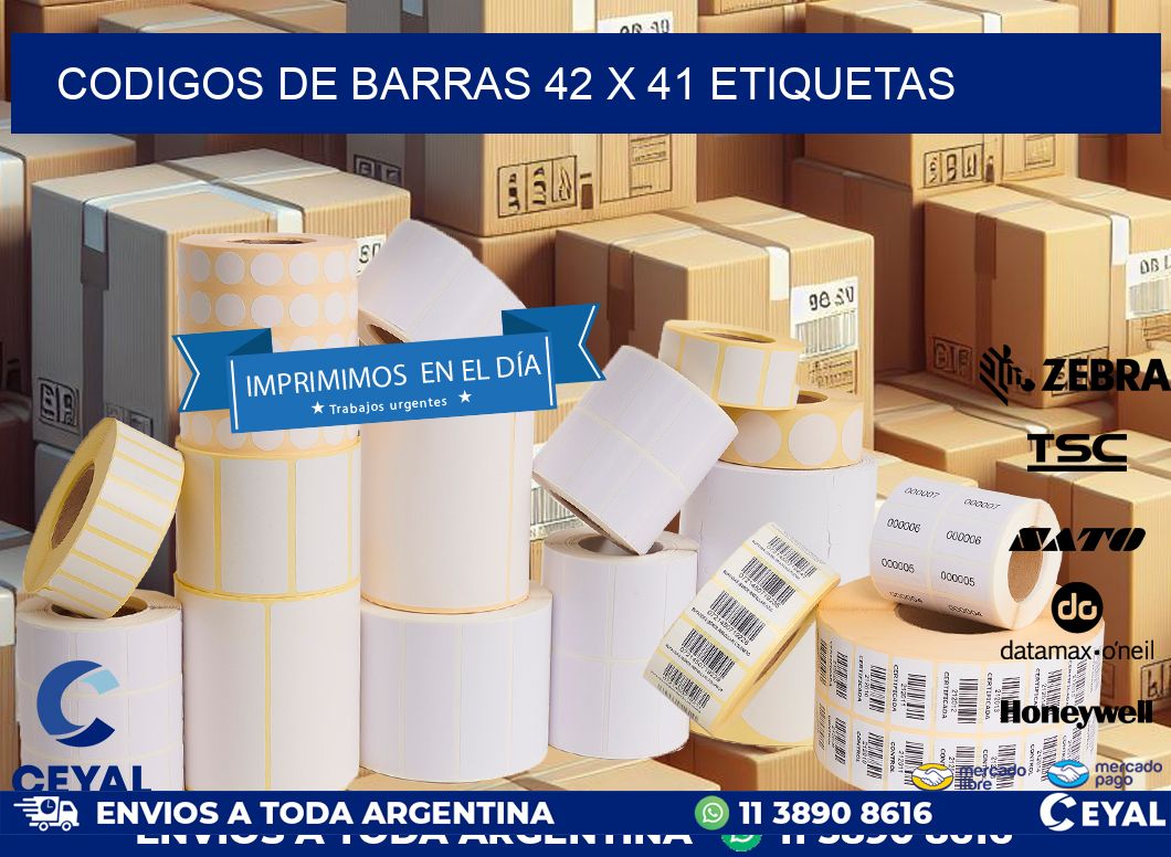 codigos de barras 42 x 41 etiquetas