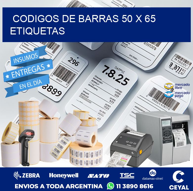 codigos de barras 50 x 65 etiquetas