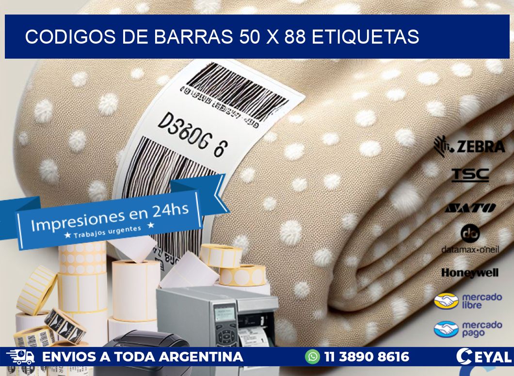 codigos de barras 50 x 88 etiquetas