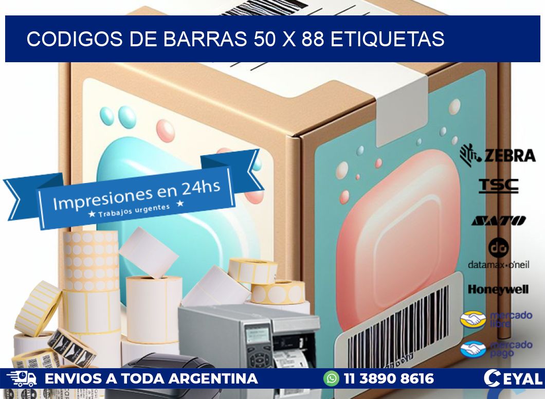 codigos de barras 50 x 88 etiquetas