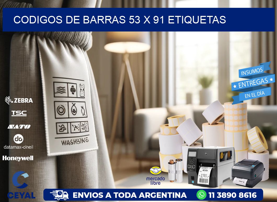 codigos de barras 53 x 91 etiquetas
