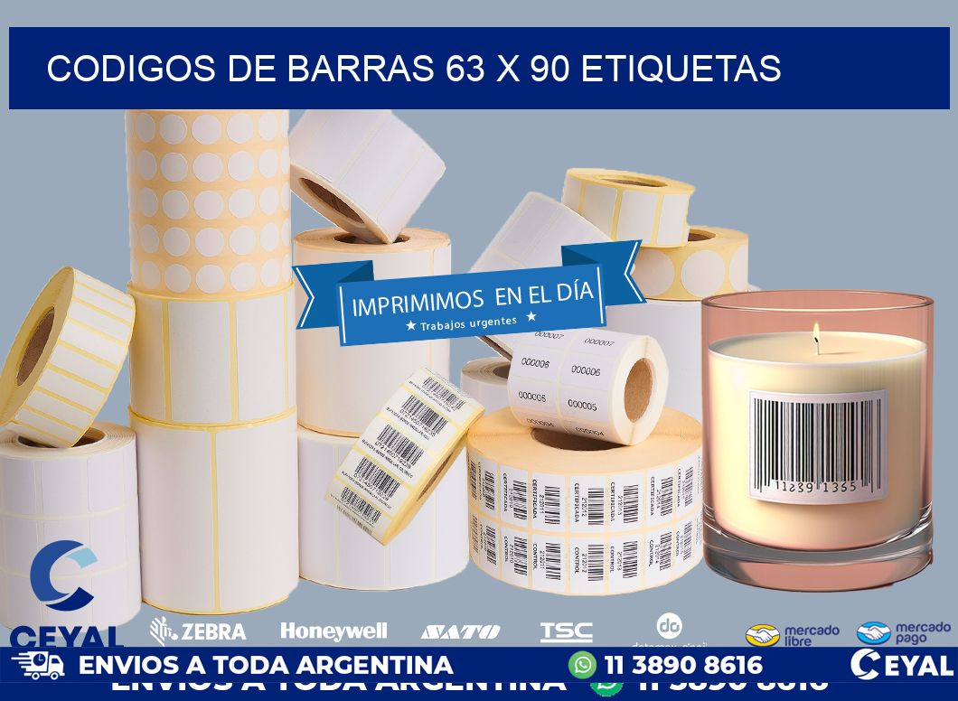 codigos de barras 63 x 90 etiquetas