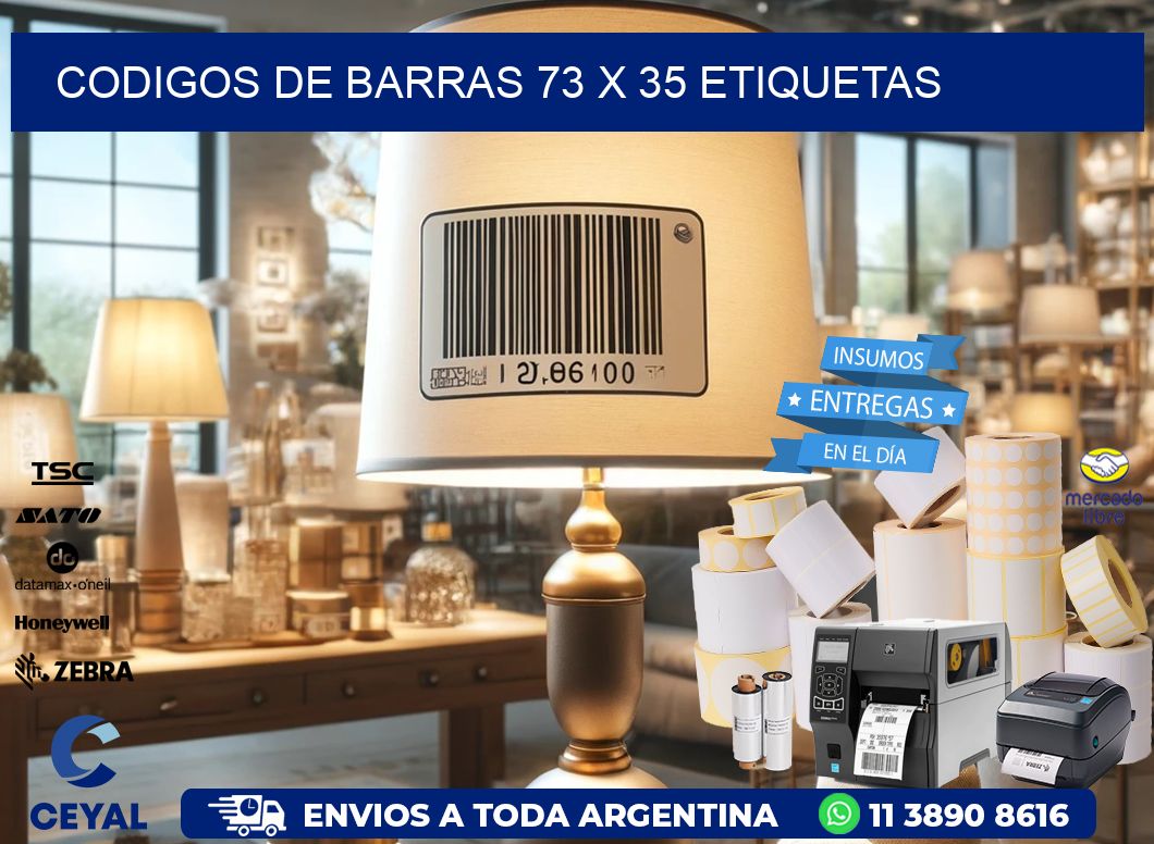 codigos de barras 73 x 35 etiquetas