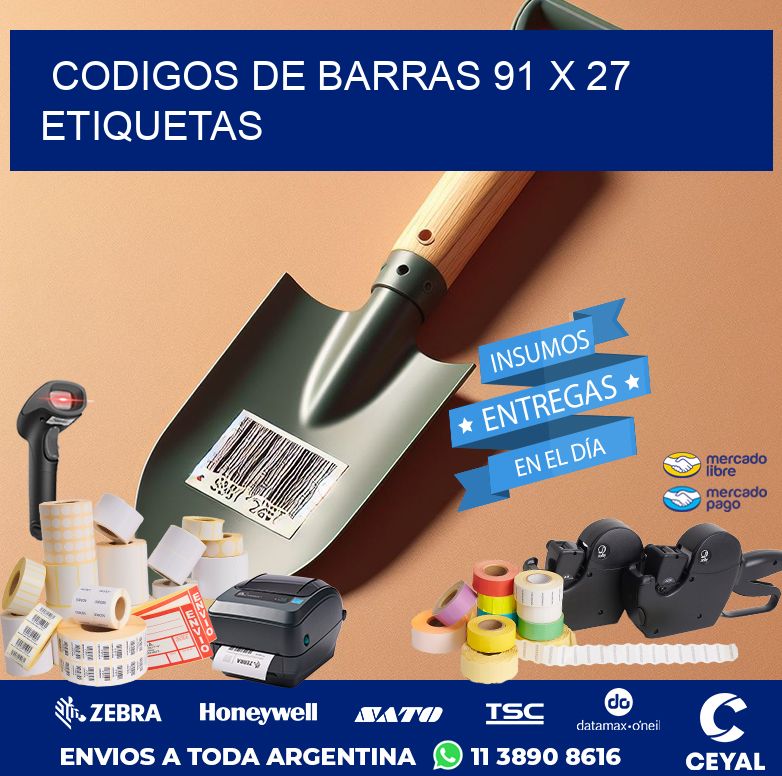 codigos de barras 91 x 27 etiquetas