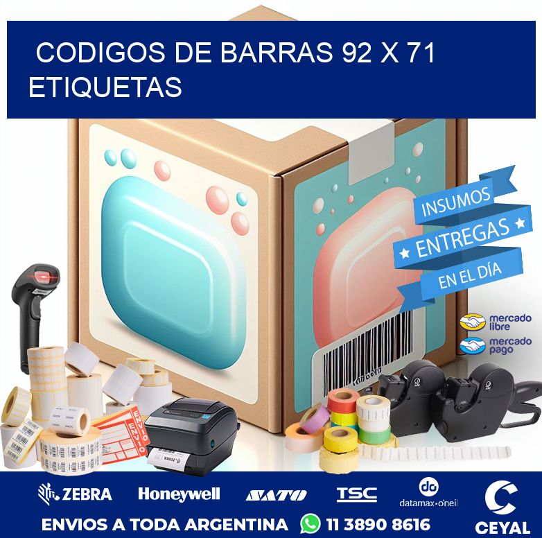 codigos de barras 92 x 71 etiquetas