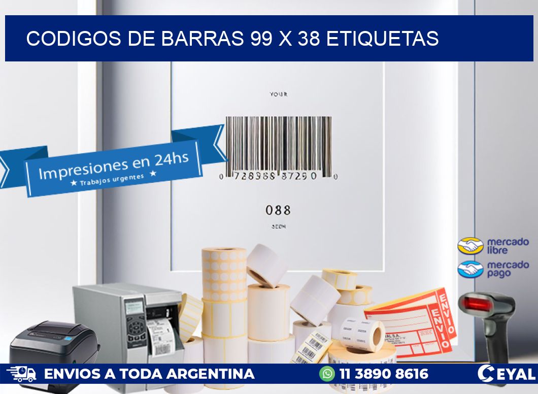 codigos de barras 99 x 38 etiquetas
