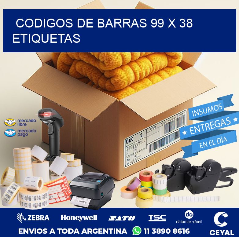 codigos de barras 99 x 38 etiquetas