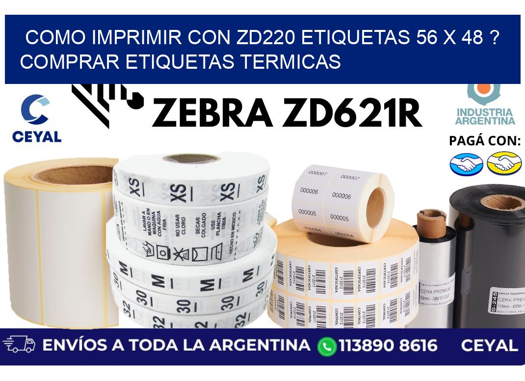 como imprimir con zd220 etiquetas 56 x 48 ? Comprar Etiquetas termicas