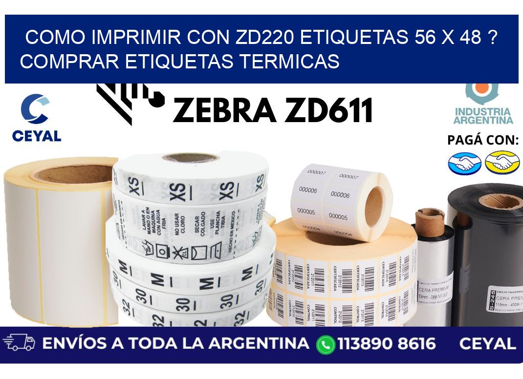 como imprimir con zd220 etiquetas 56 x 48 ? Comprar Etiquetas termicas