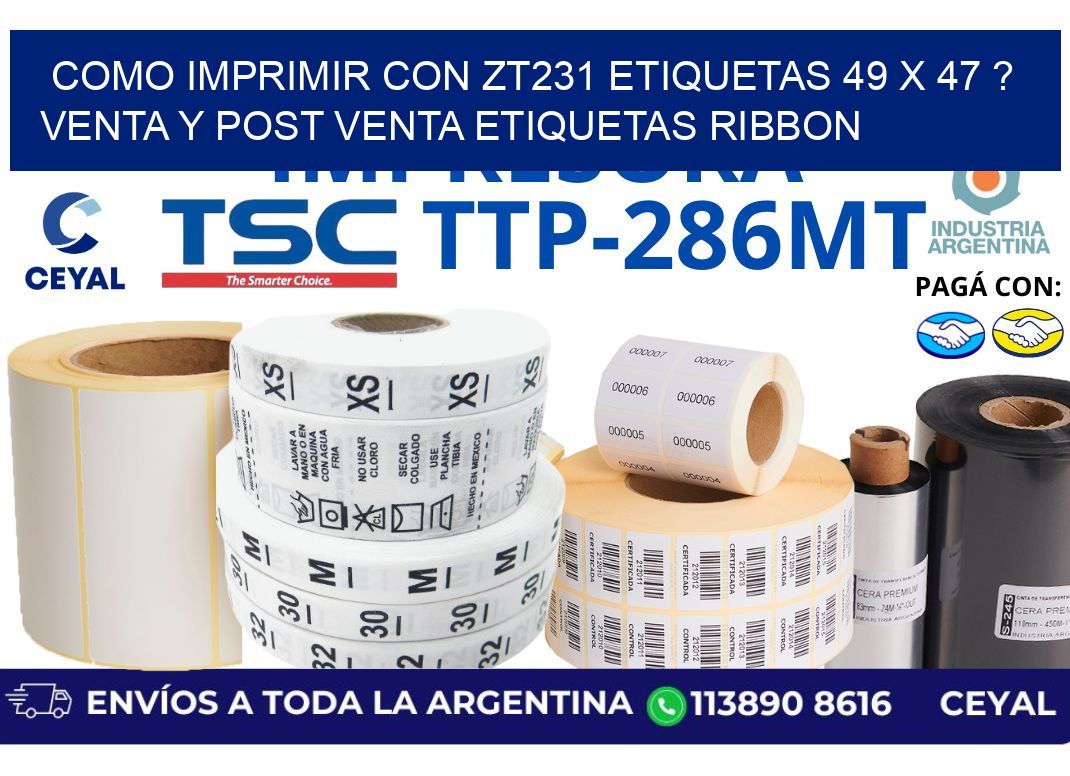 como imprimir con zt231 etiquetas 49 x 47 ? Venta y post venta etiquetas ribbon