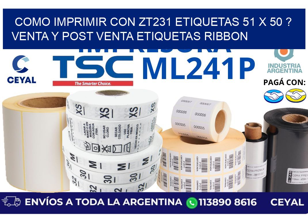 como imprimir con zt231 etiquetas 51 x 50 ? Venta y post venta etiquetas ribbon