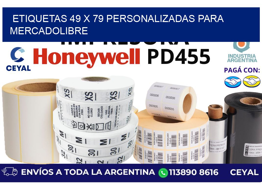 etiquetas 49 x 79 personalizadas para mercadolibre