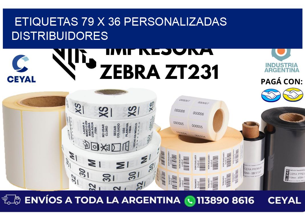 etiquetas 79 x 36 personalizadas distribuidores