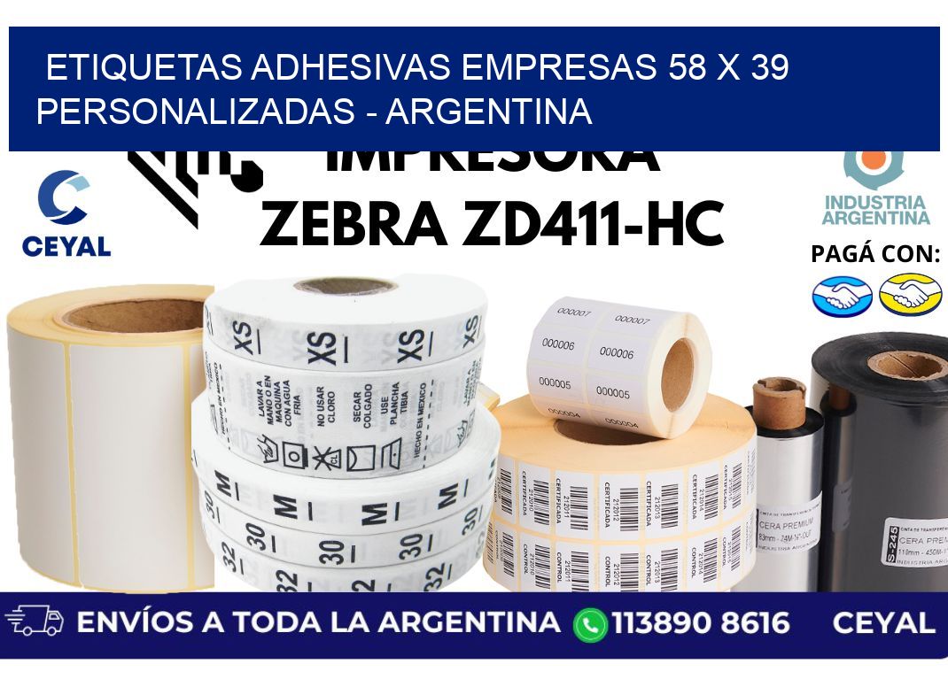 etiquetas adhesivas empresas 58 x 39 personalizadas – Argentina