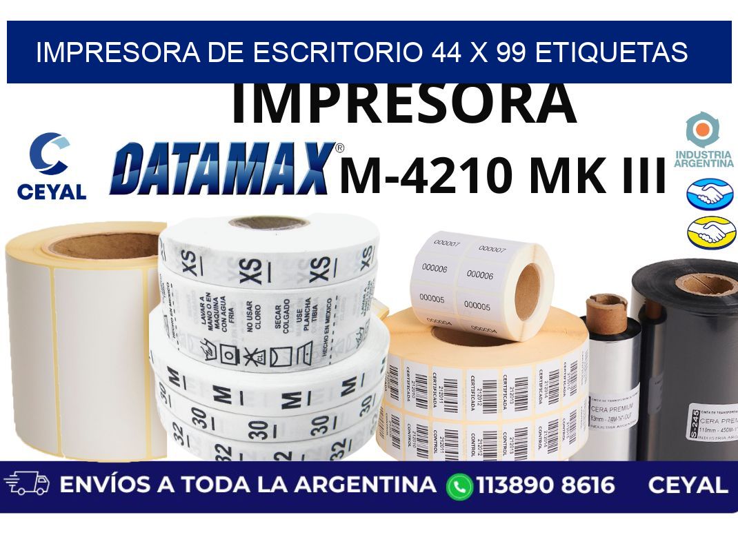 impresora de escritorio 44 x 99 etiquetas