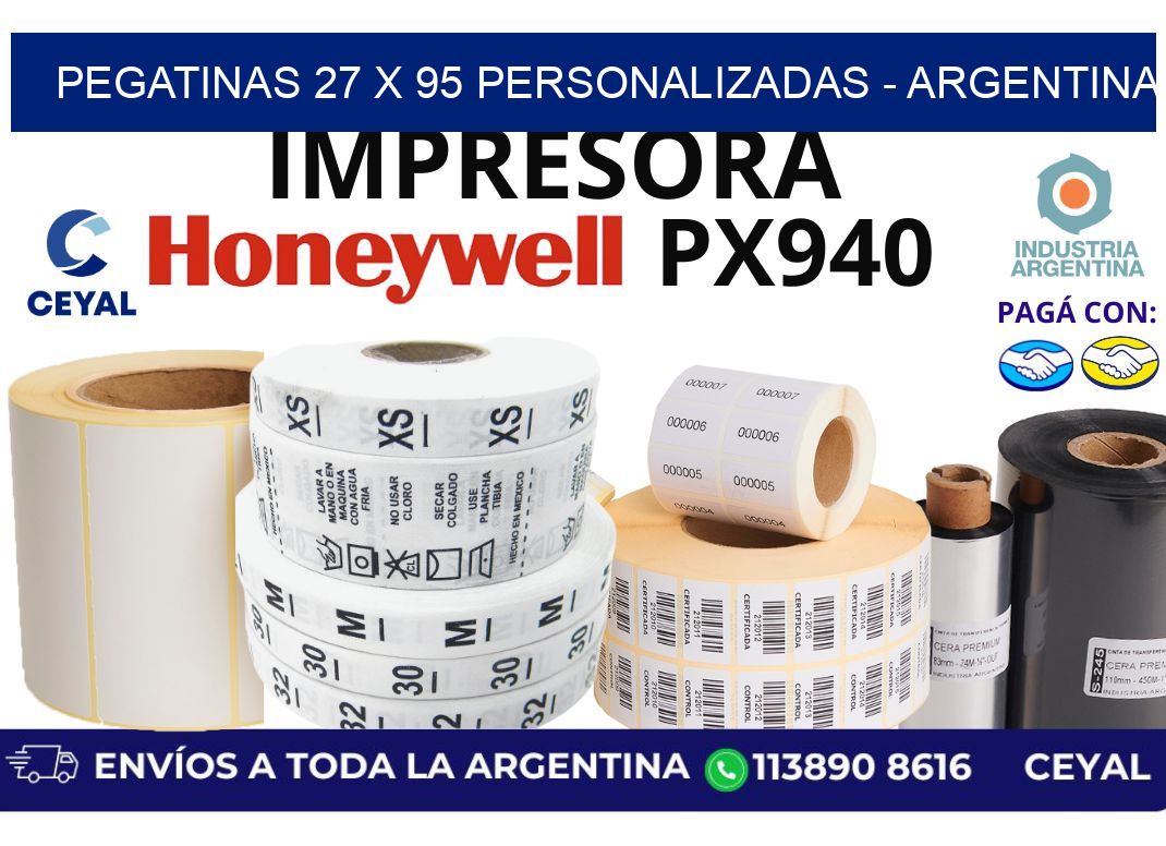 pegatinas 27 x 95 personalizadas - Argentina