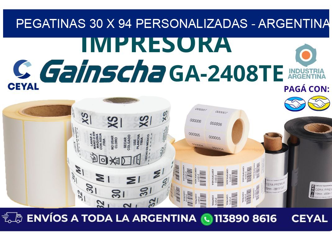pegatinas 30 x 94 personalizadas – Argentina