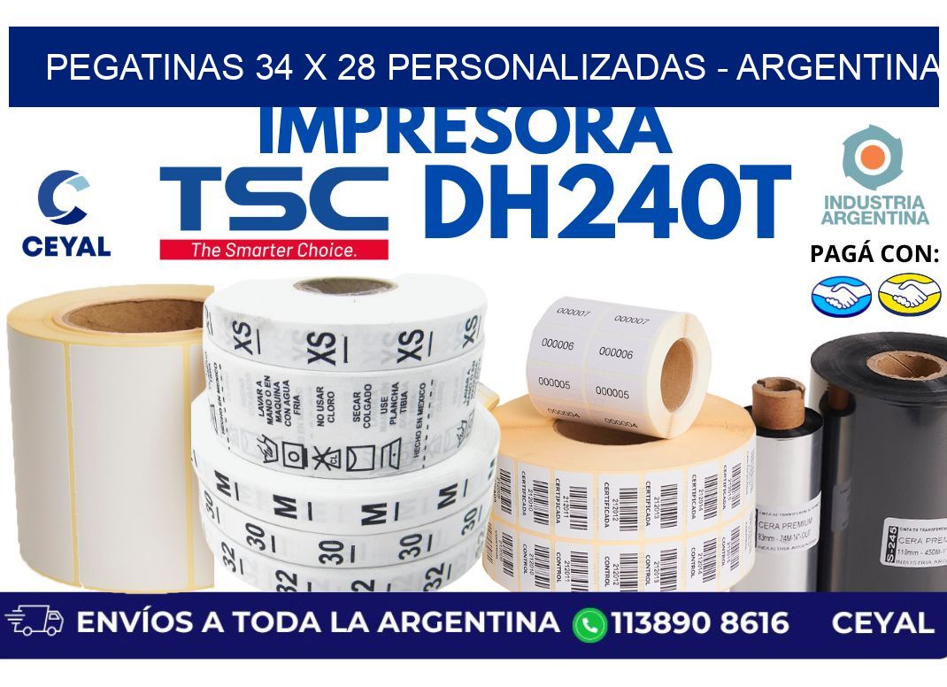 pegatinas 34 x 28 personalizadas – Argentina
