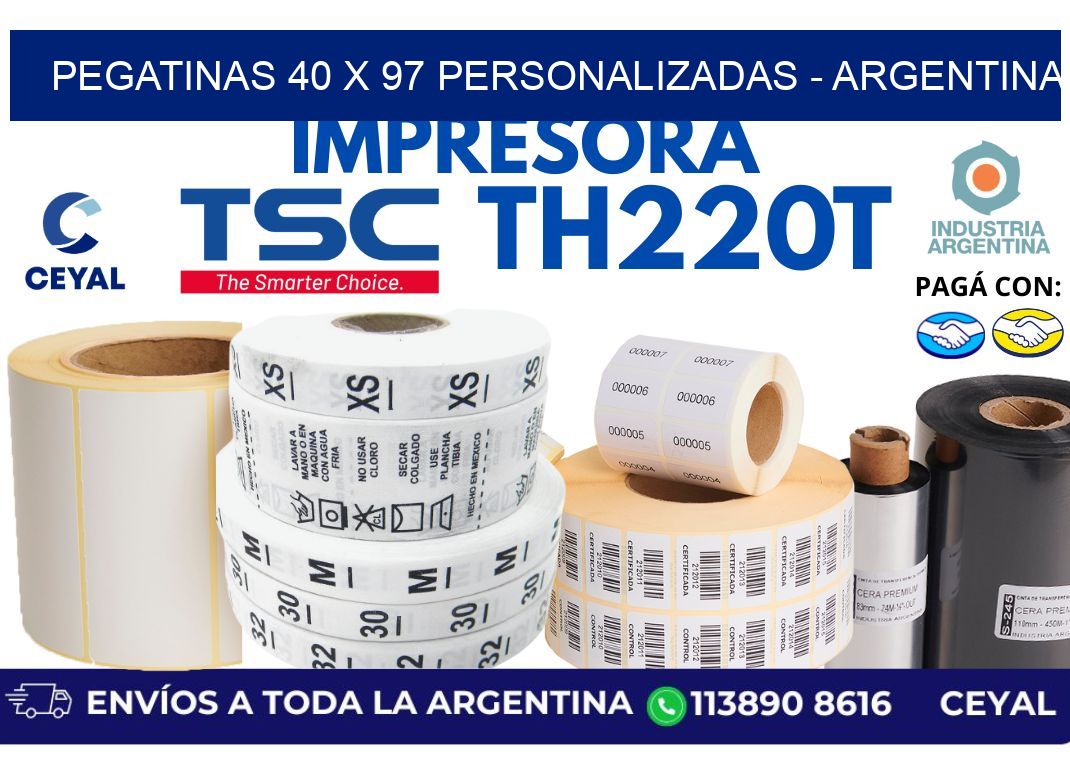 pegatinas 40 x 97 personalizadas – Argentina