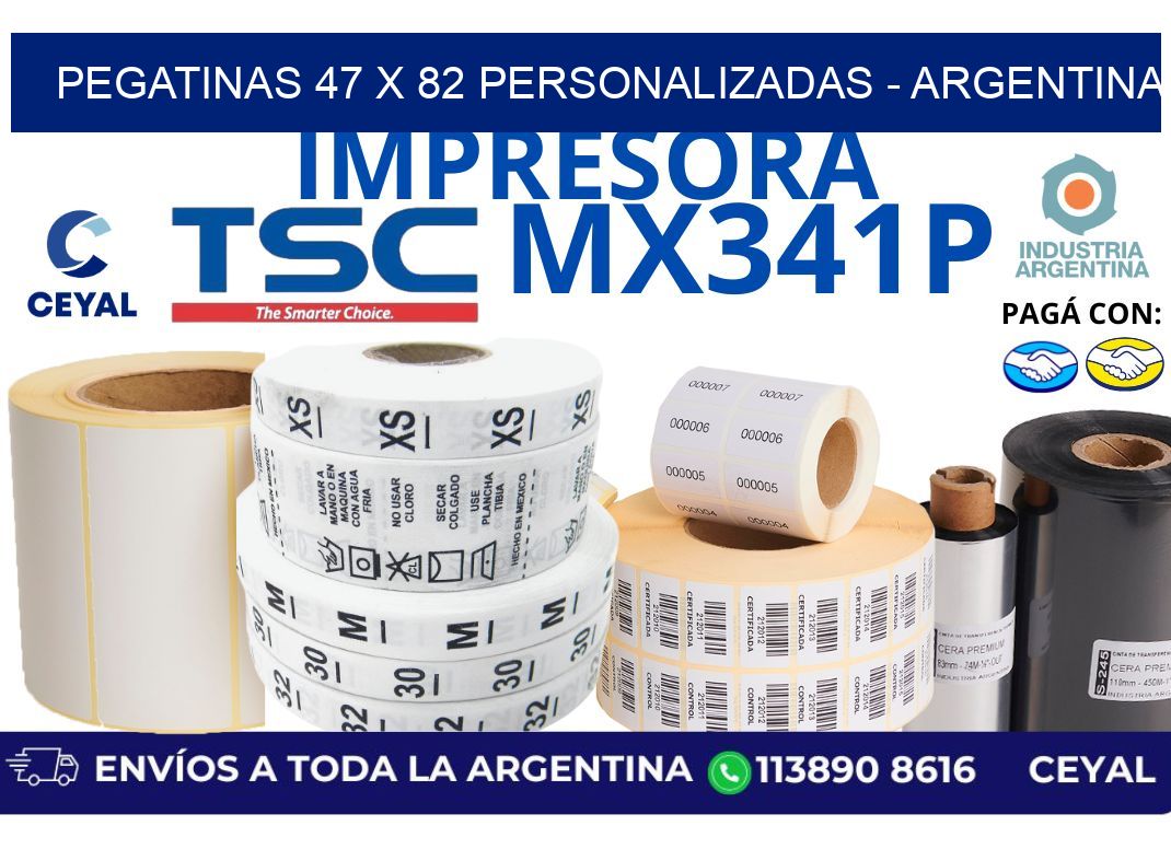 pegatinas 47 x 82 personalizadas – Argentina