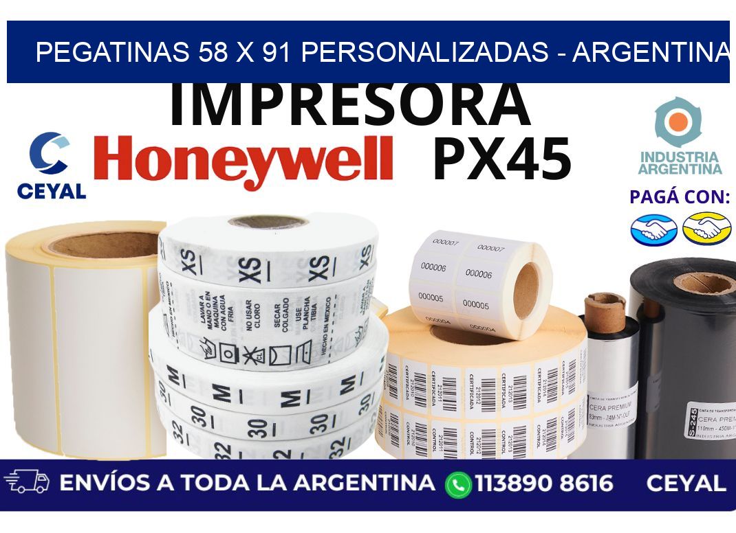 pegatinas 58 x 91 personalizadas - Argentina