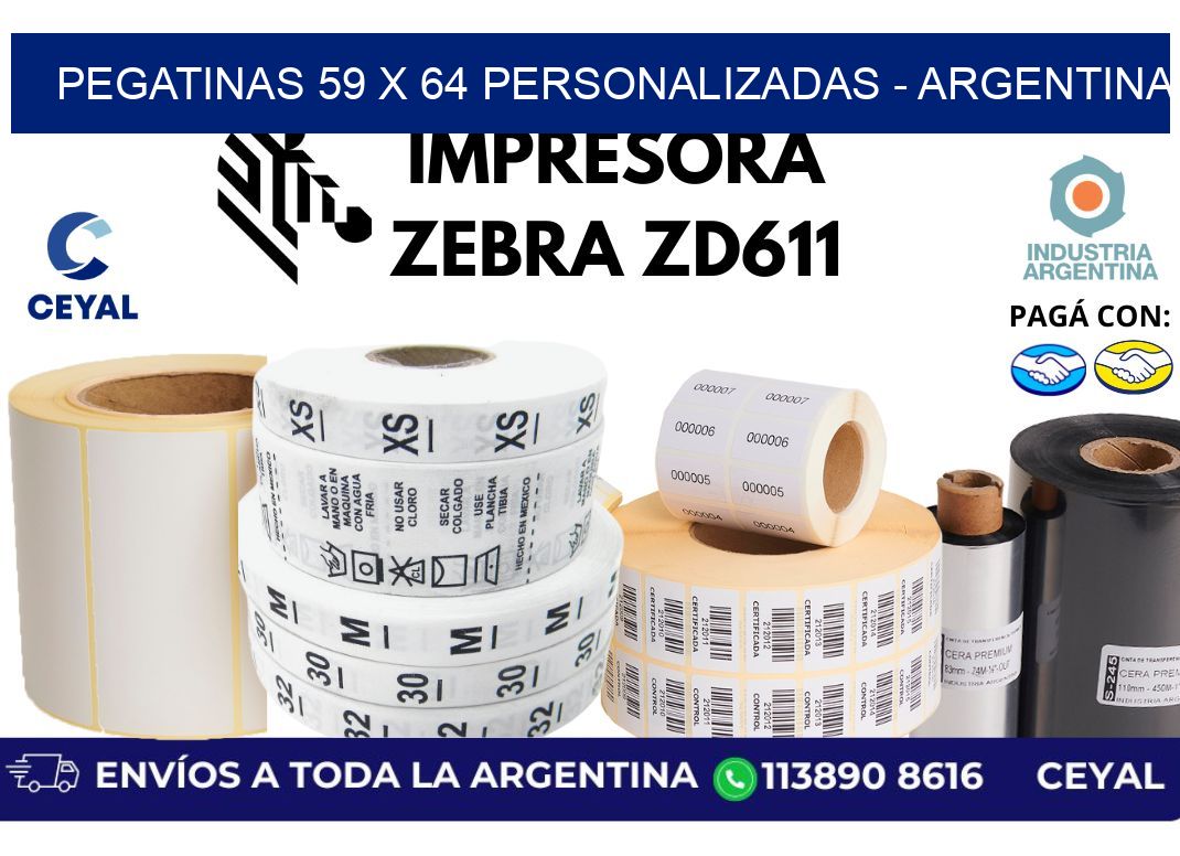 pegatinas 59 x 64 personalizadas - Argentina