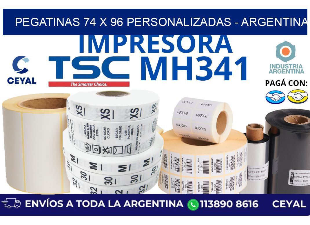 pegatinas 74 x 96 personalizadas - Argentina