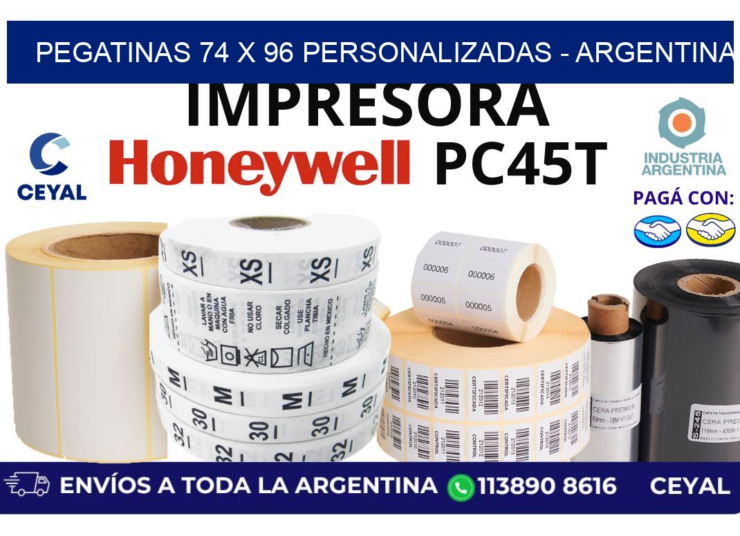 pegatinas 74 x 96 personalizadas – Argentina