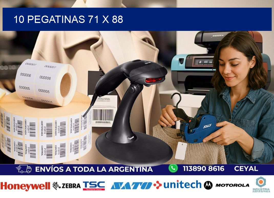 10 PEGATINAS 71 x 88