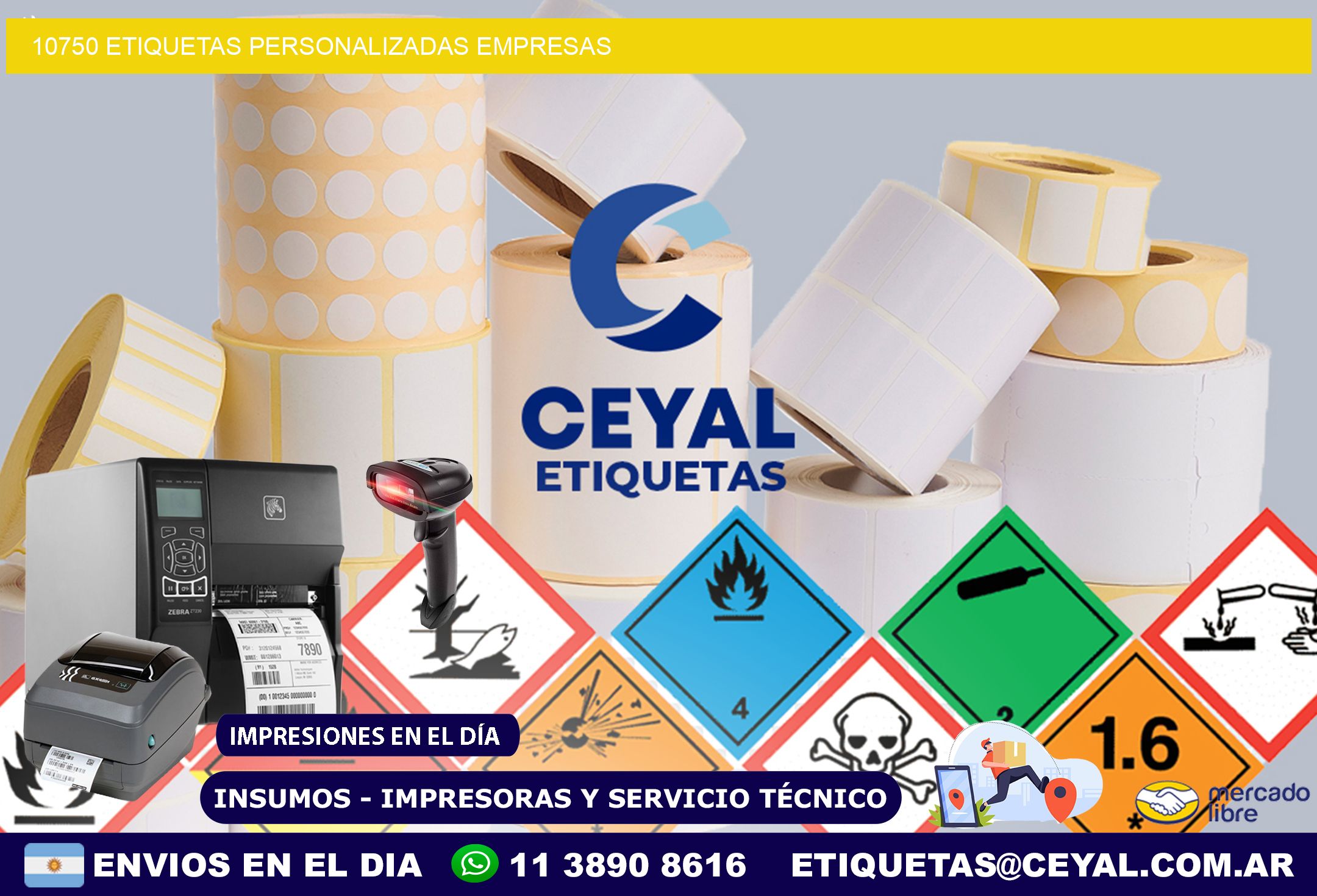 10750 Etiquetas personalizadas empresas