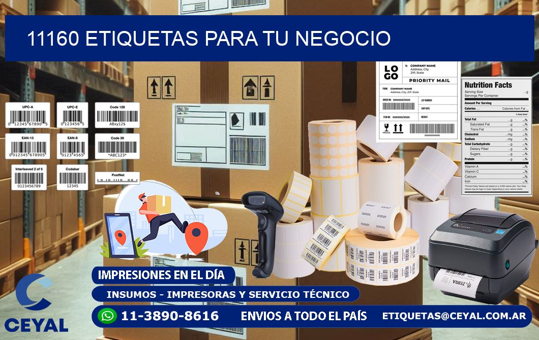 11160 etiquetas para tu negocio