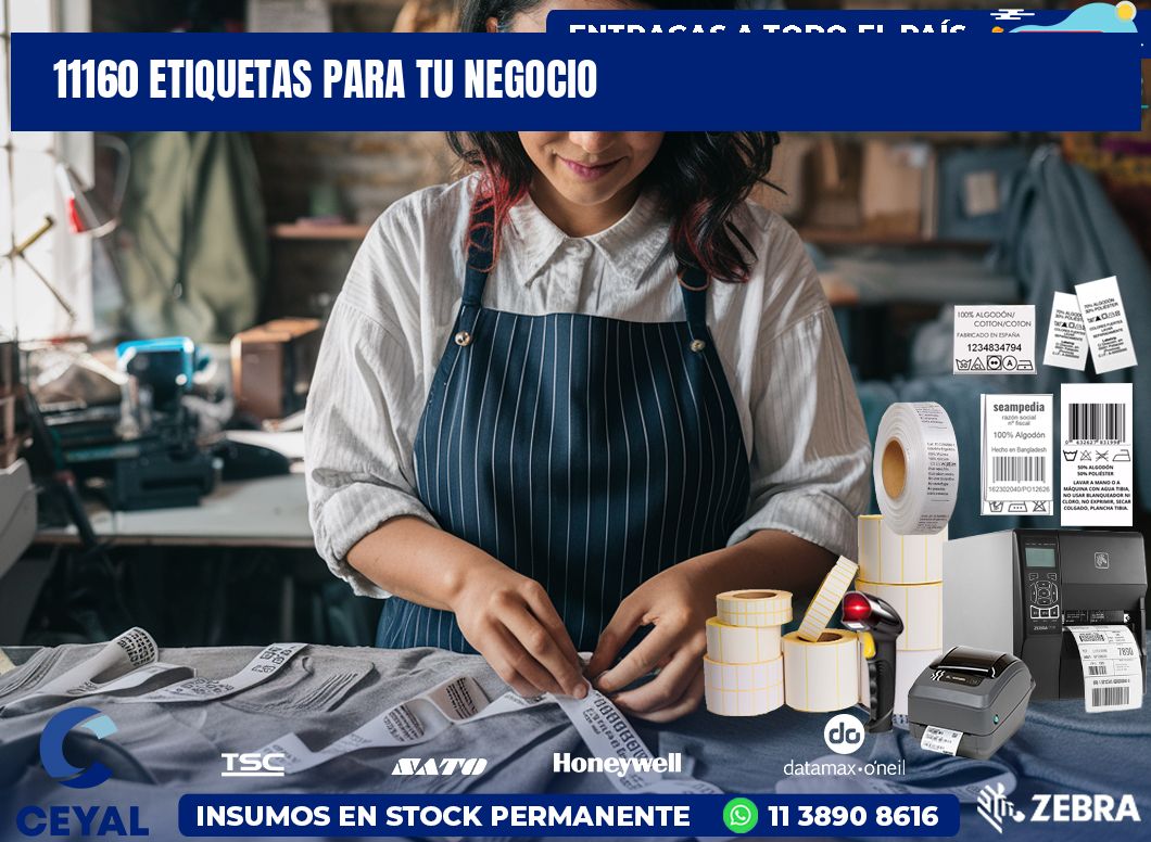 11160 etiquetas para tu negocio