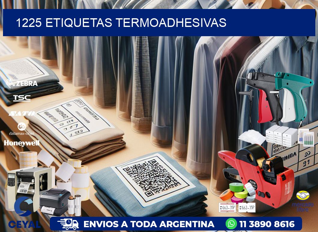 1225 etiquetas termoadhesivas