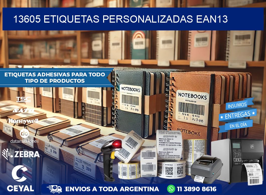 13605 Etiquetas personalizadas ean13