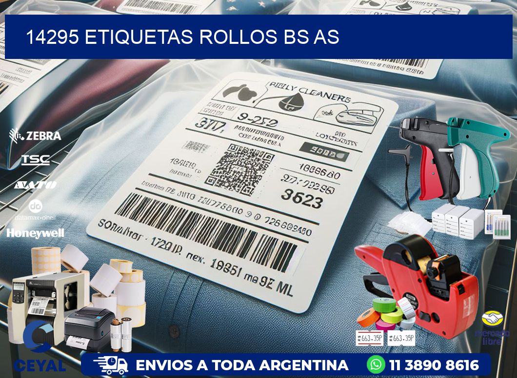 14295 etiquetas rollos BS AS