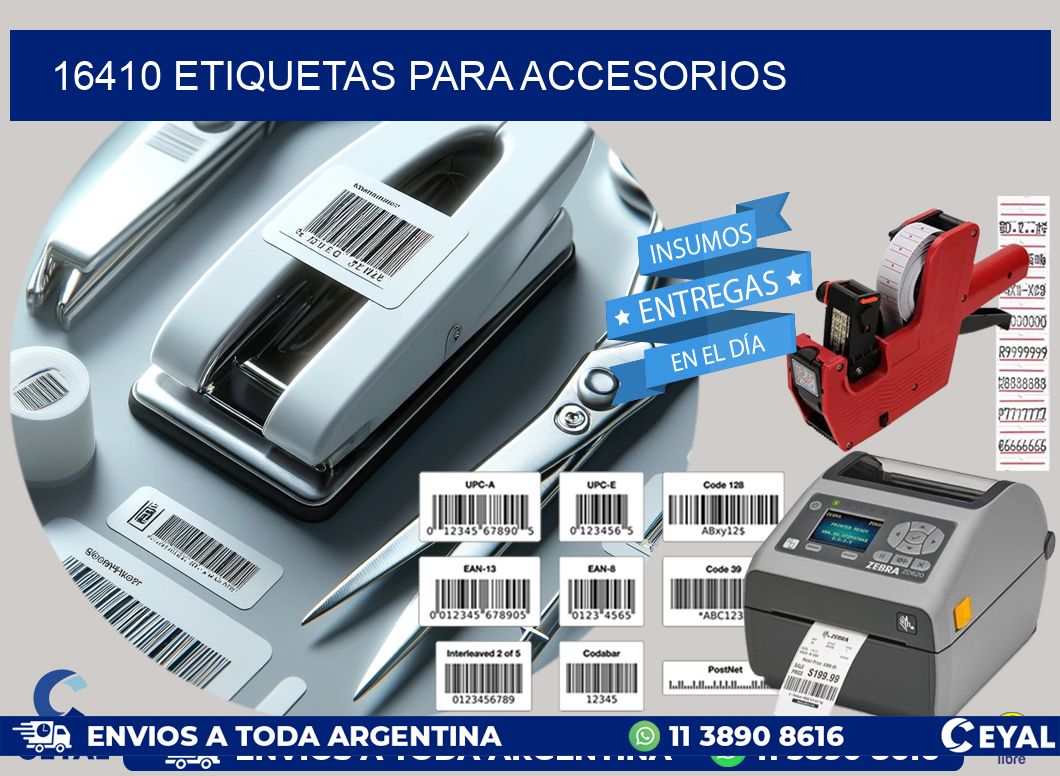 16410 Etiquetas para accesorios