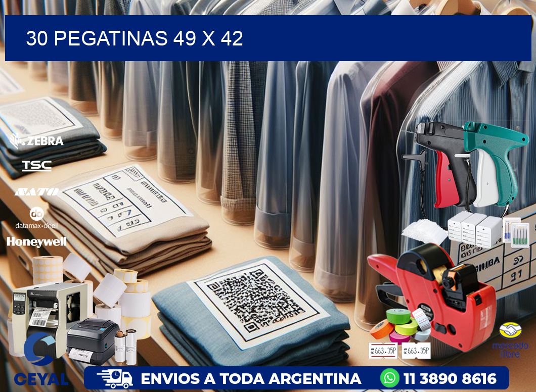 30 PEGATINAS 49 x 42