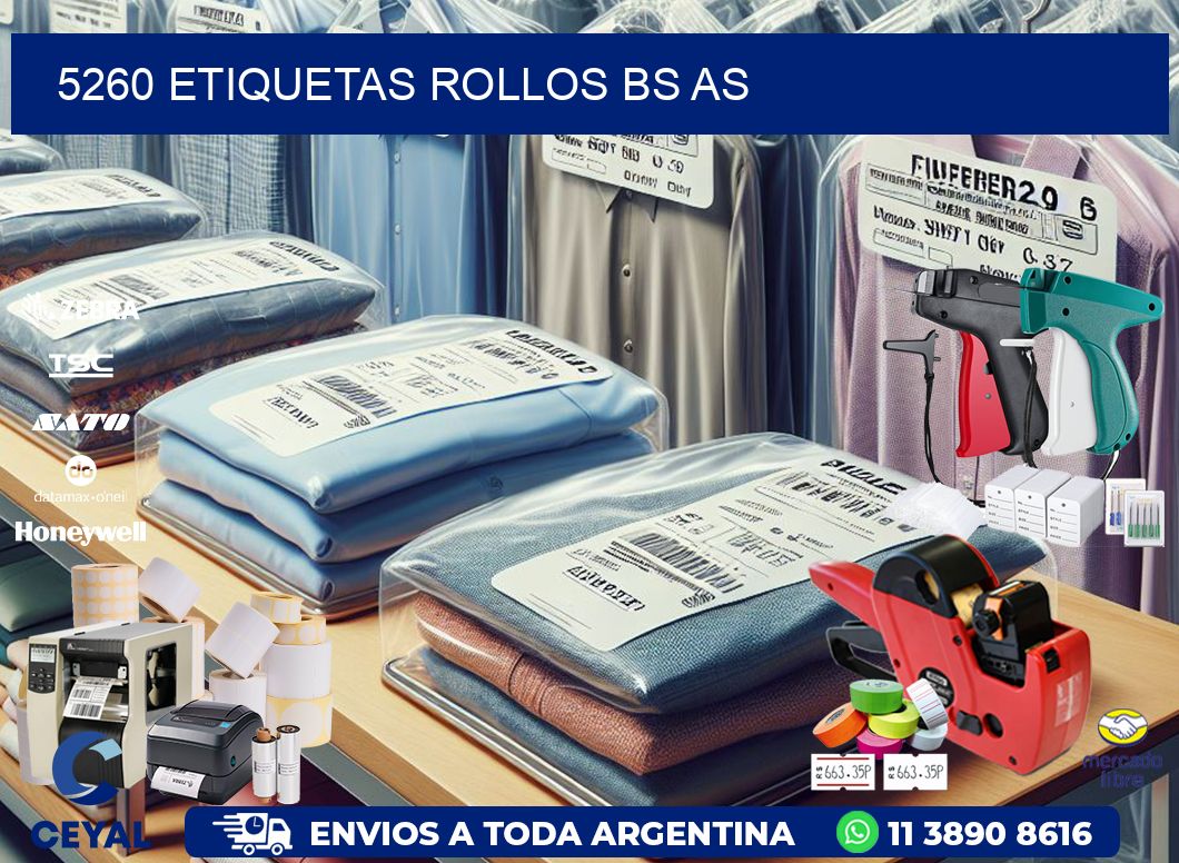 5260 etiquetas rollos BS AS