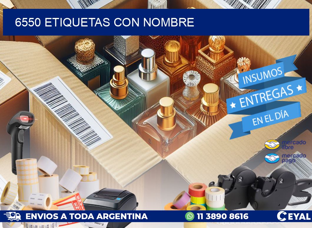 6550 etiquetas con nombre