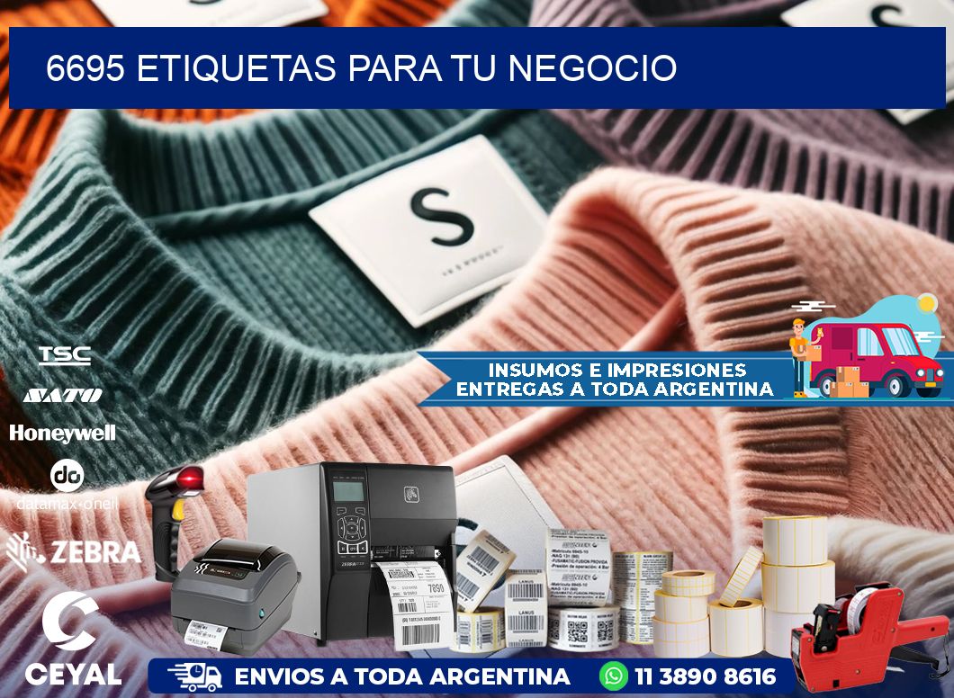 6695 etiquetas para tu negocio