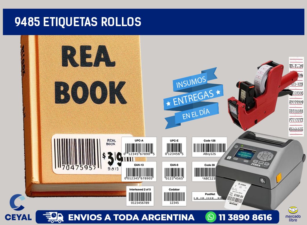 9485 etiquetas rollos