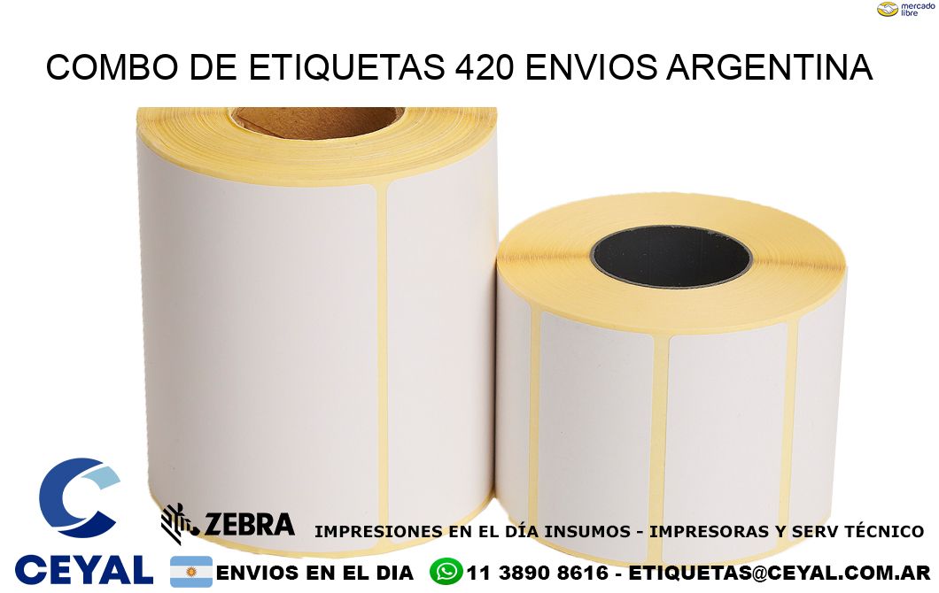 Combo de etiquetas 420 ENVIOS ARGENTINA