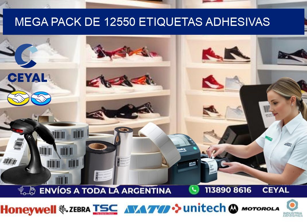 Mega pack de 12550 etiquetas adhesivas