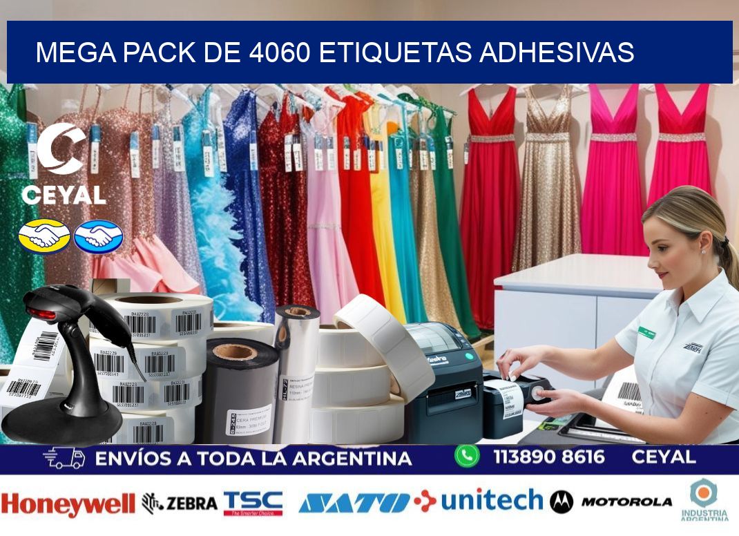 Mega pack de 4060 etiquetas adhesivas