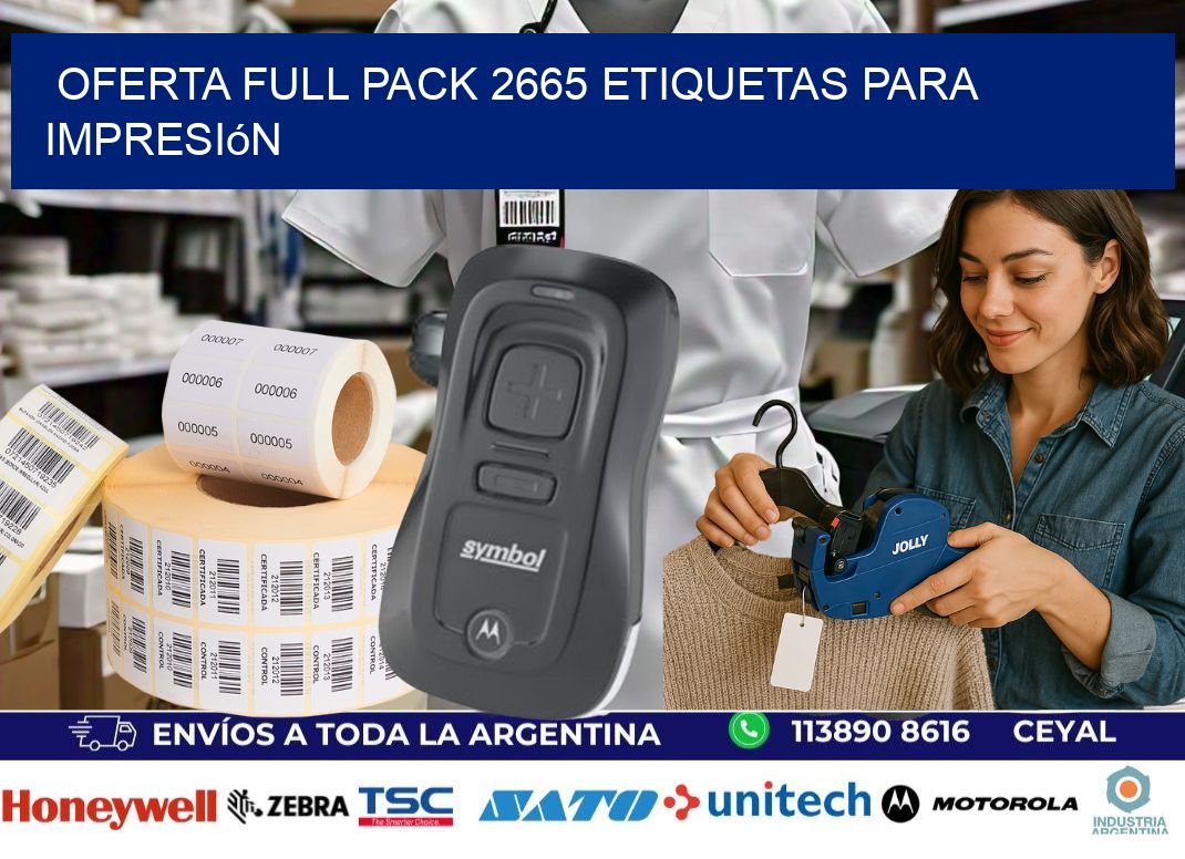 Oferta full pack 2665 etiquetas para impresión