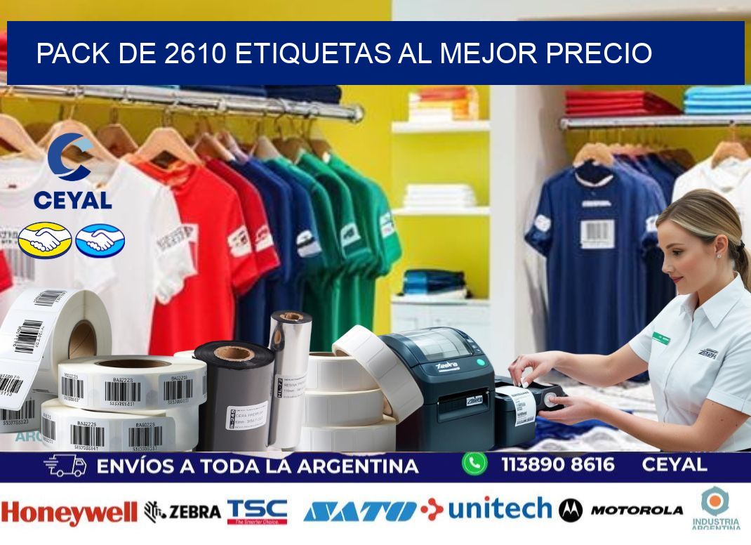 Pack de 2610 etiquetas al mejor precio